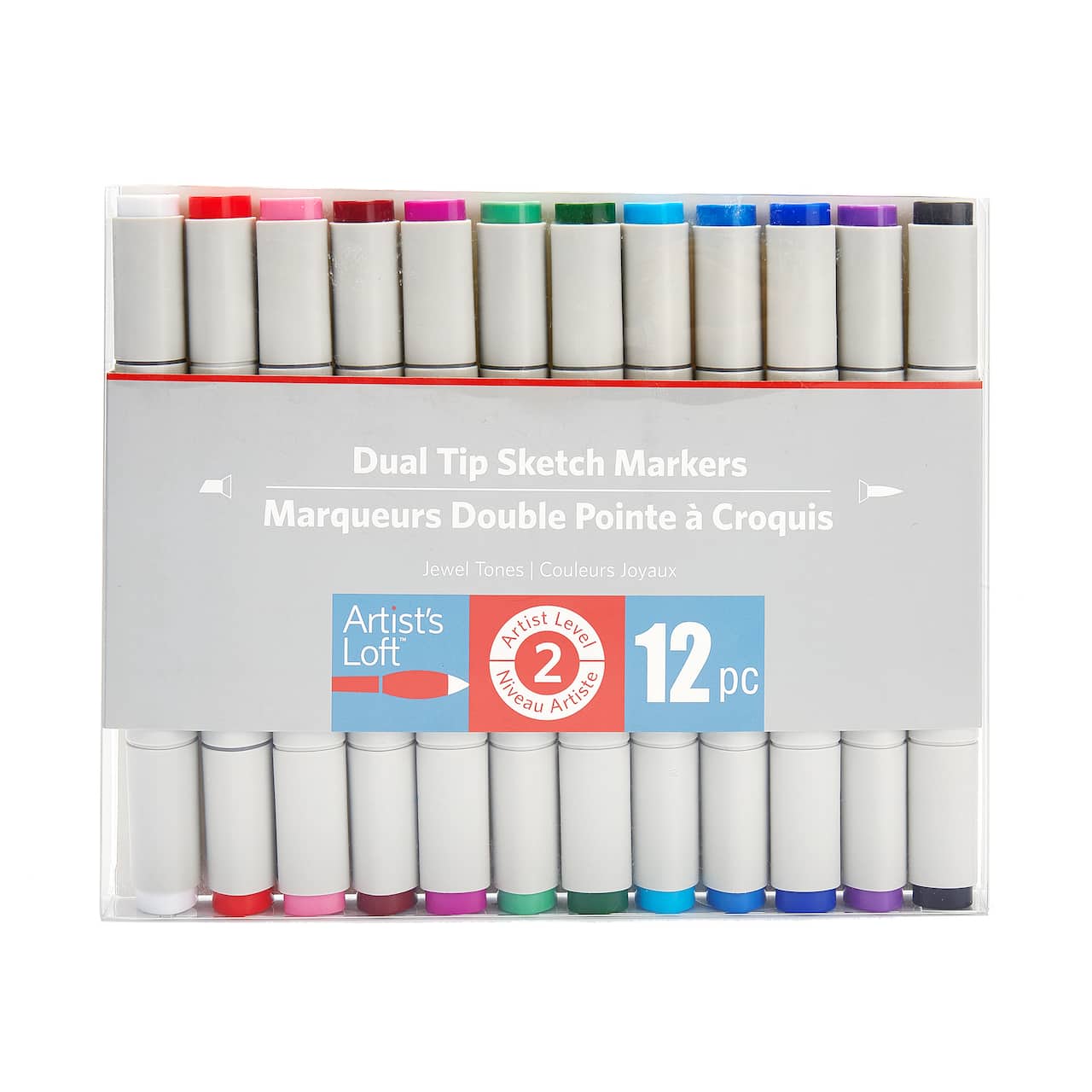 Dual Tip Jewel Tone Sketch Marker Set by Artist's Loft™
